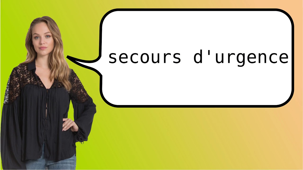 How to say 'emergency relief' in French?