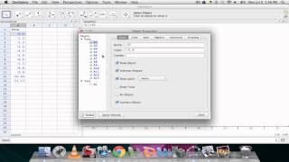 Geogebra - Spreadsheets and Functions
