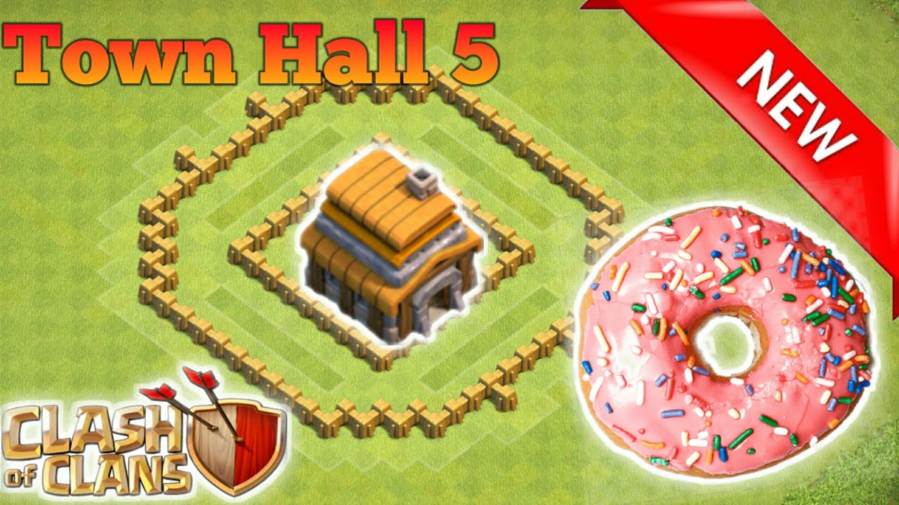 Clash of Clans | NEW Th5 Ring Base/ Donut Base Defense Strategy Base 2017 | Clash of Clan base