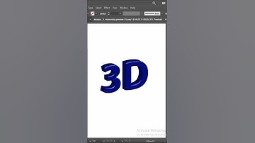CREATE A STUNNING 3D TEXT EFFECTS IN ADOBE ILLUSTRATOR @IllustratorMagic