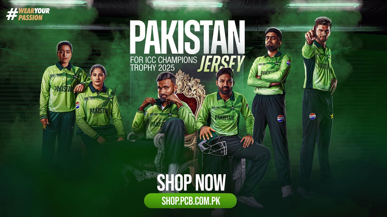Presenting Pakistan Team's Official Jersey for the ICC Champions Trophy 2025