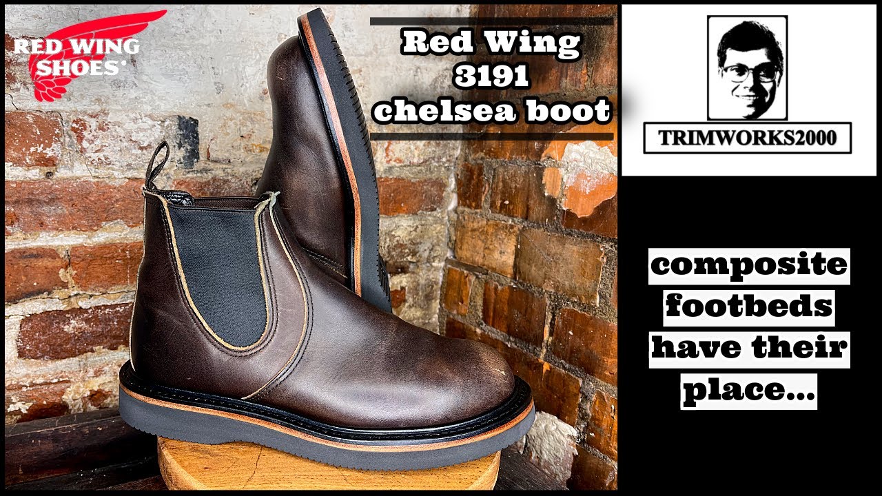 Red Wing 3191 Chelsea boot resoled with vibram 2060 sport. - YouTube