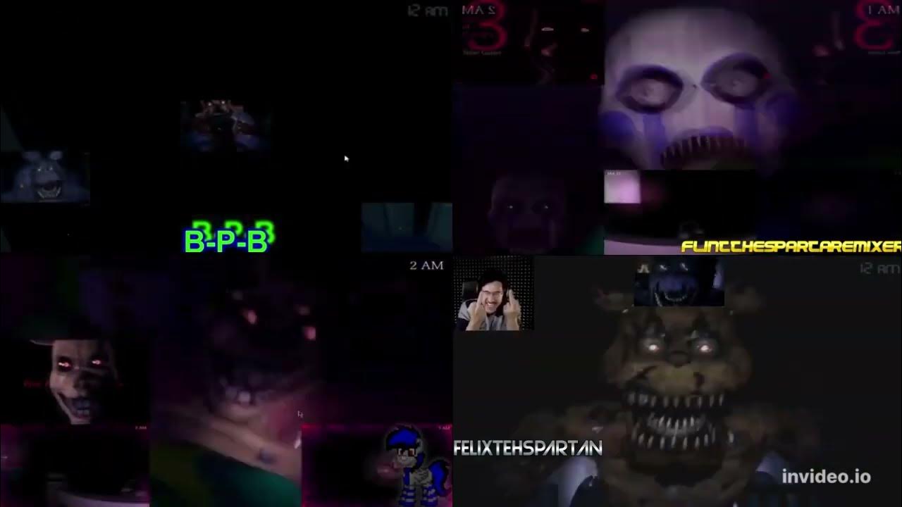 FNAF 4 vs FNAC 3 Sparta Remix Quadparison 11 (Read Description) YouTube