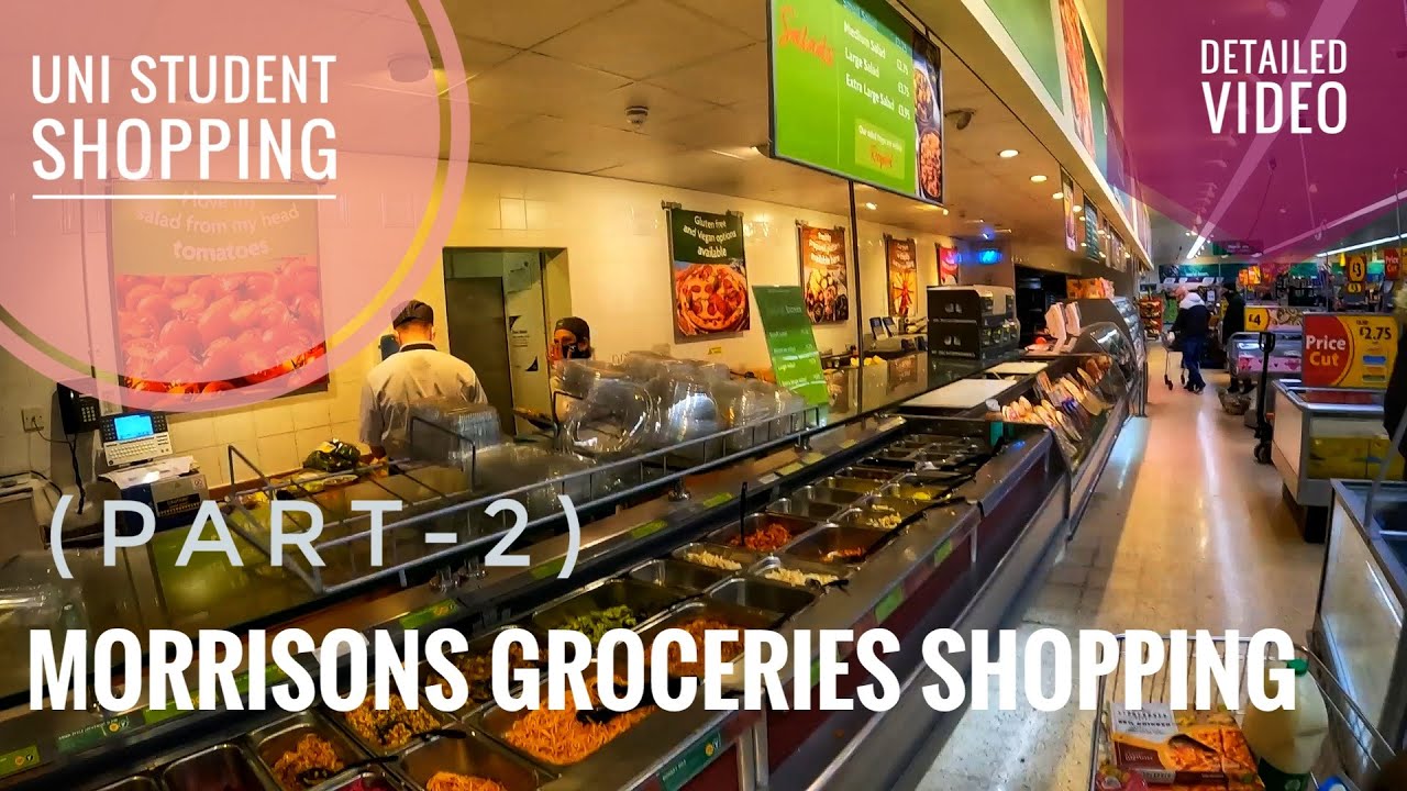 (PART 2/4) Morrisons supermarket Groceries shopping in the United