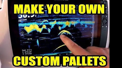 You can build custom pallets on your Simrad Evo3 fish finder! IT’S EASY! Simrad Color Marker