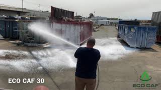 ECO CAF Fire Foam Extinguisher Demonstration