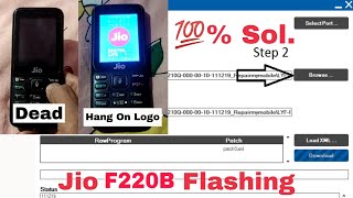 Jio F220b Flashing  Jio F220b Hang On Logo Solution Dead Solution