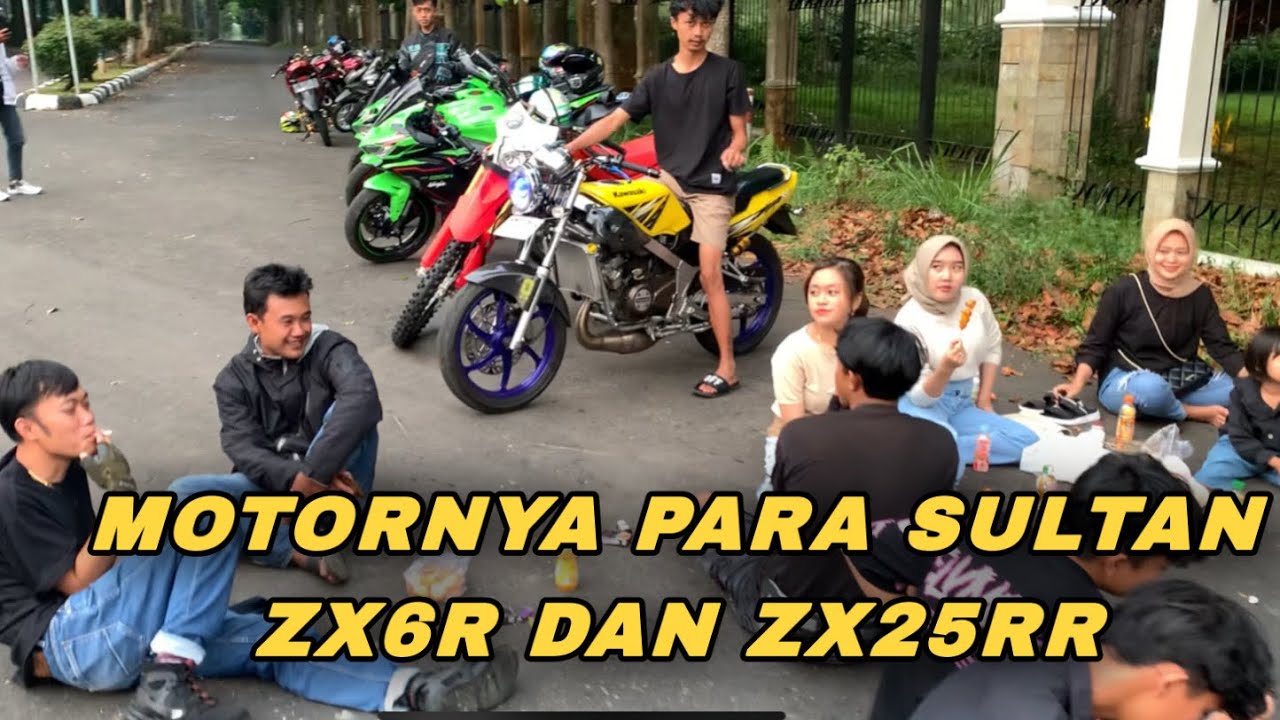 Kumpul bersama anak motor zx sultan tanjung enim gila ini motor mahal semua seharga rumah mewah gais