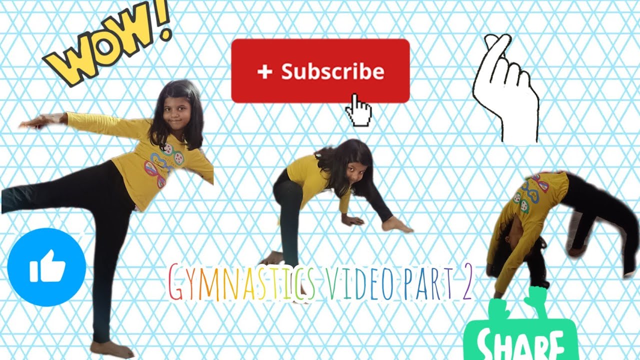 Gymnastic video part 2😁👍🤸🧎🏃🧘🧘