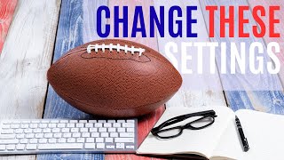 Spice up your #fantasyfootball leagues with these TOP settings!