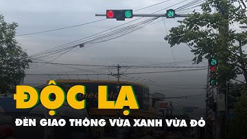 Đèn giao thông vừa xanh vừa đỏ, tài xế quay video phòng khi bị phạt nguội