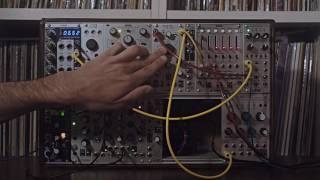 Amplitude Modulation with guitar and modular synthesizer