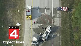 Crash closes northbound I-275 at Ann Arbor Road