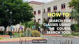 How to search for classes using the Class Search tool