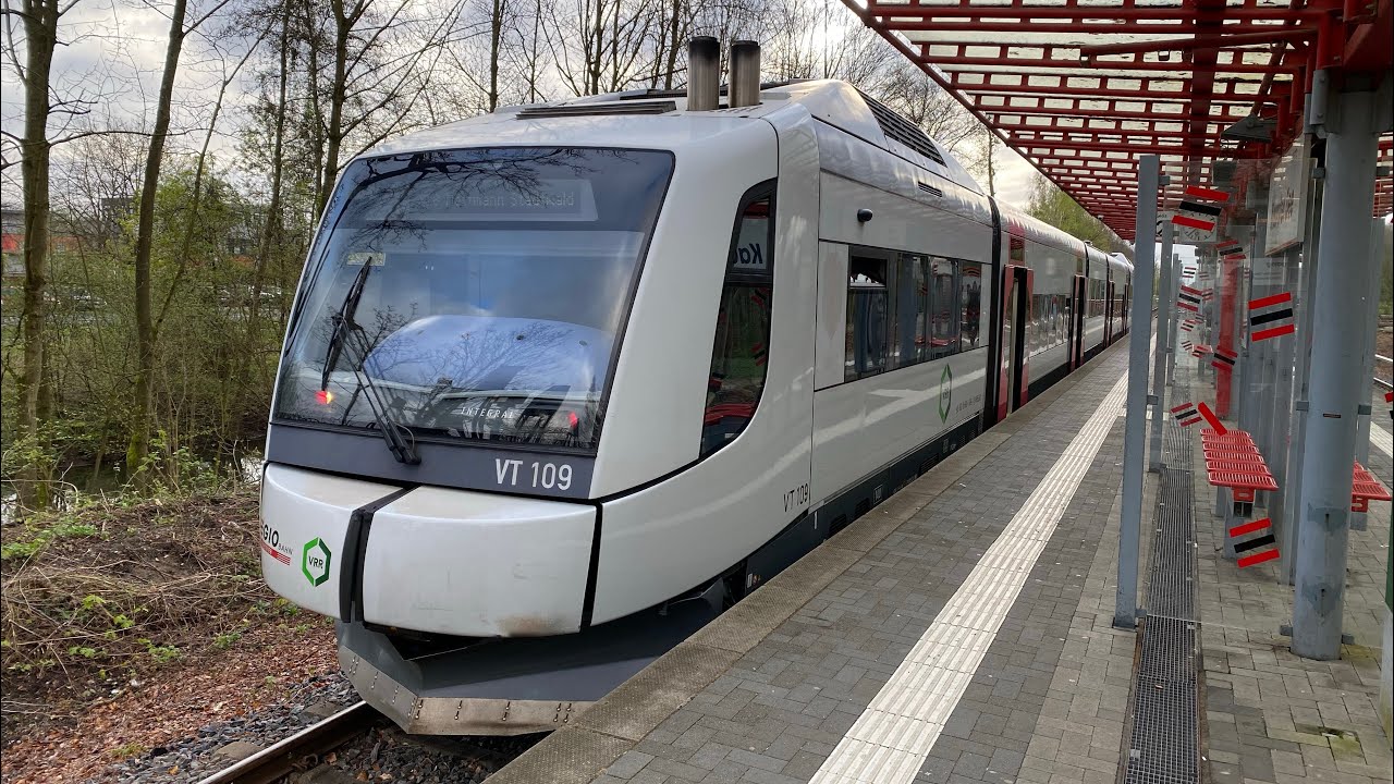 Im Integral S5D95 der Regiobahn mit FETTEM SOUND als S28 von Mettmann-Stadtwald nach Kaarster See