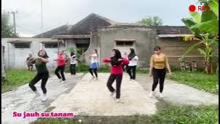 Kreasi senam su jauh su tanam MUSIKNyA Asikk bangeett... Bikin semangat