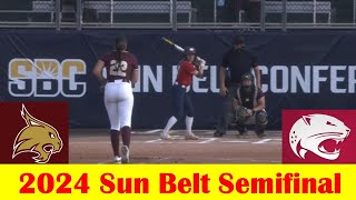 South Alabama vs Texas State Softball Game Highlights 2024 Sun Belt Semifinal