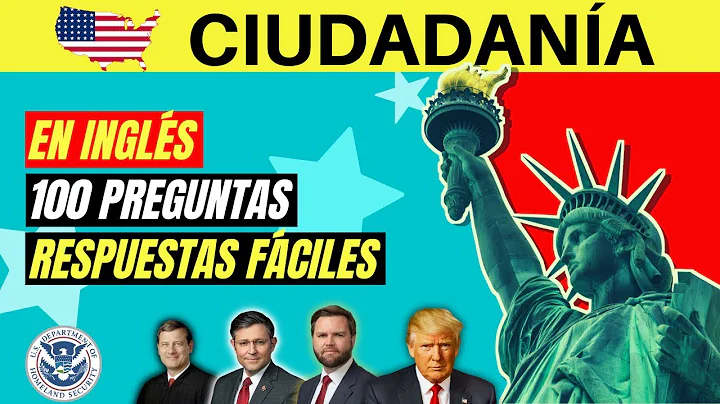 2025 - 100 PREGUNTAS del examen de ciudadanía americana en INGLÉS (dos veces) y respuestas fáciles