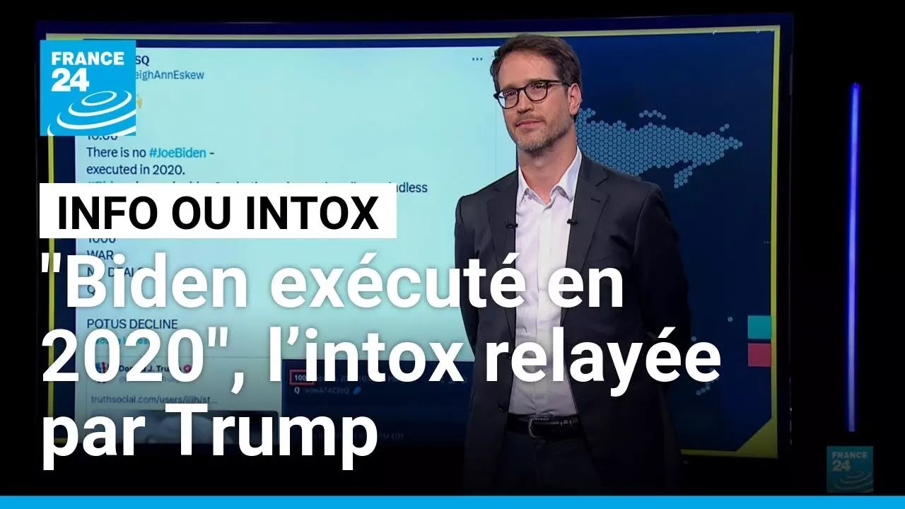 « Joe Biden exécuté en 2020 »... L’intox relayée par Donald Trump • FRANCE 24