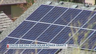 California sues EPA over canceled federal solar grants