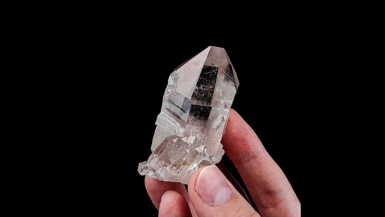 Gwindel & Quartz Crystal from Val Cavrein, Grisons, Switzerland