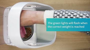 Microchip Pet Feeder Connect : How to portion fill while in training mode