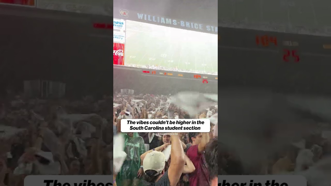 South Carolina through rain and shine 🌦️ #southcarolina #cfb #rain #week2 (via X/gamecockfb)