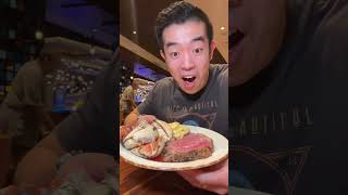 A.Y.C.E. CRAB LEGS + PRIME RIB!?🥩🦀 #vegas #shorts