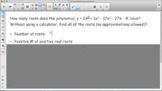 Solve a Polynomial without a calculator