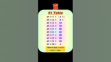 41 Table Trick