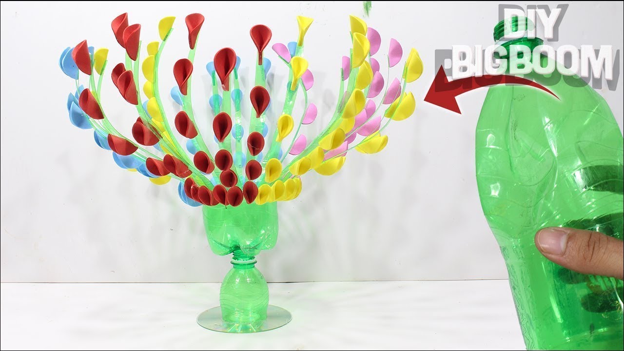 How to make flower pot from bottle plastic bottle craft ideas DBB