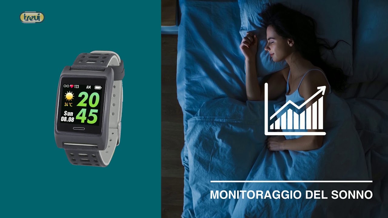 SMART BAND BRACCIALE CARDIO PER IOS E ANDROID TREVI T-FIT 280 GPS - YouTube