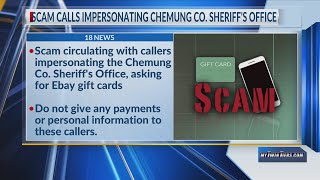 Chemung County Sheriff's Office warns of impersonator scam