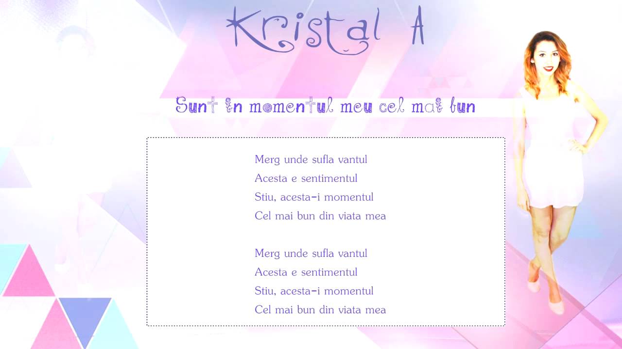 Kristal A - Mi mejor momento cover (in romana)
