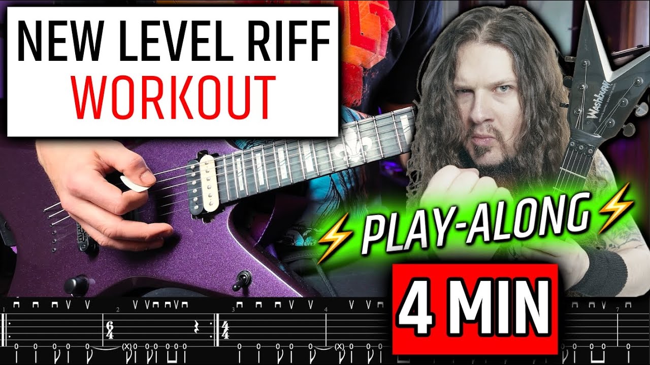 4 MIN PANTERA Riff WORKOUT 🔥 Play-Along Exercise w/ Tab ⚡ New Level ...