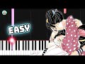 Demon Slayer Movie Infinity Castle Akaza S Love Theme EASY Piano Tutorial Sheet Music 