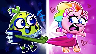 Pink VS Black Secret Room 💖🖤 Color Challenges, Vending Machine Toys + More Funny with Toony Friends