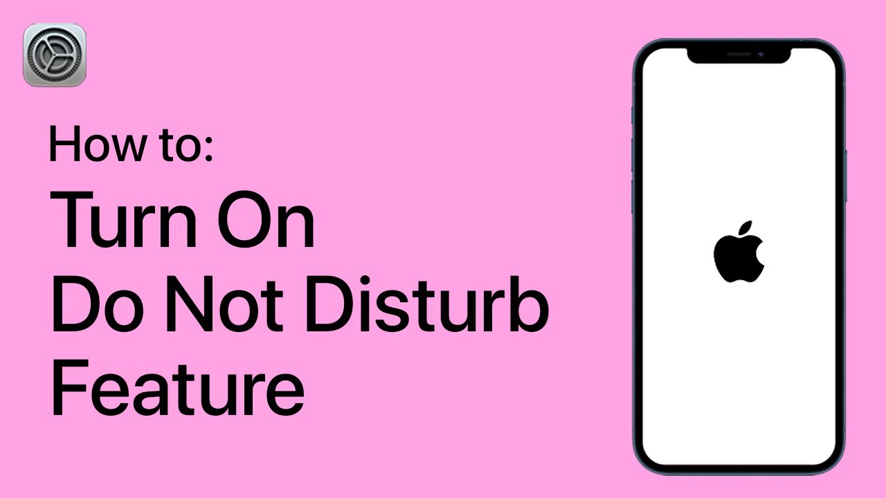 How to Turn On Do Not Disturb Feature on Your iPhone - YouTube