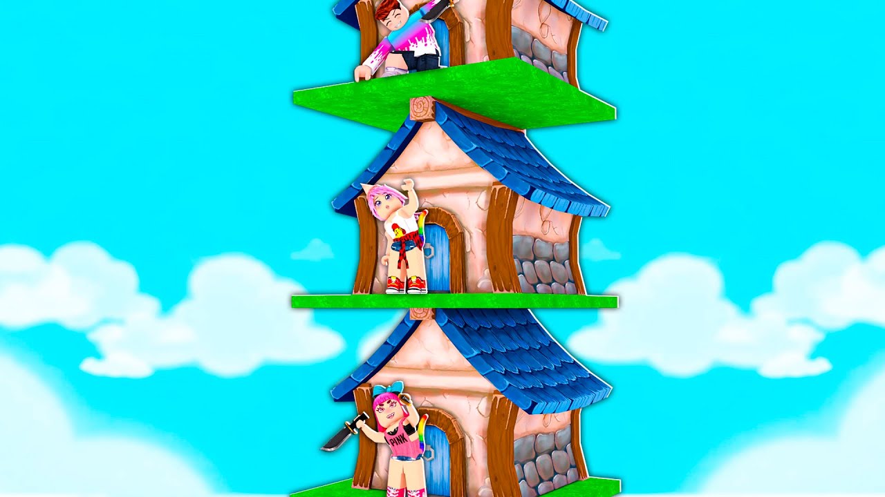 LOS VECINOS DE ARRIBA ESTAN LOCOS Y LOS DE ABAJO TAMBIEN 😱 ELIGE LA CASA LOCA de ROBLOX