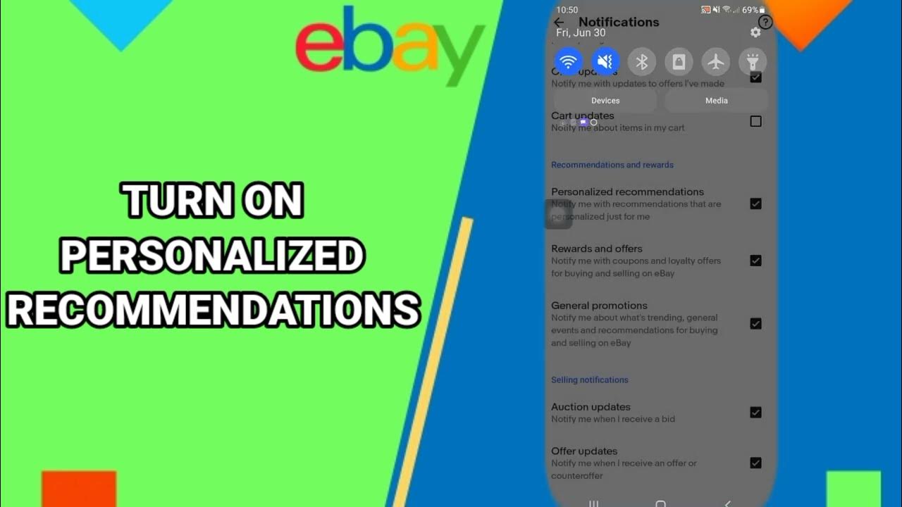 How To Turn On Personalized On Ebay App YouTube