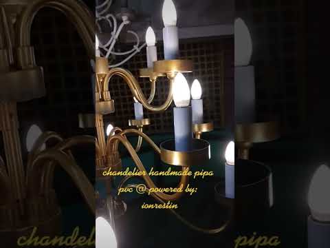 lampu gantung chandelier pipa pvc