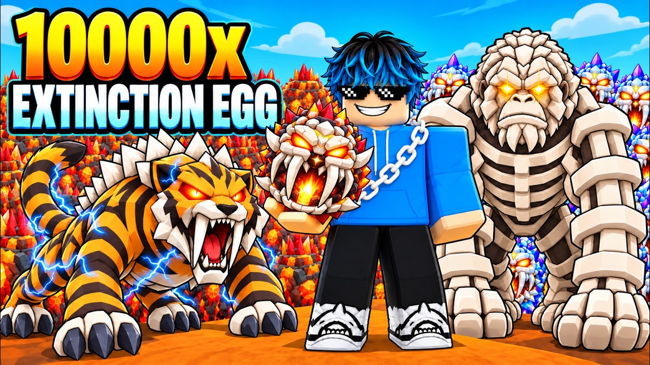 Spending 100,000 Robux Opening Extinction Eggs in Roblox Gameplay Tamil | GAMING WITH CHAN
