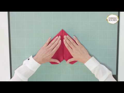 Видео: Как да направите сърце от салфетки на празнична трапеза