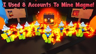 : I Used 8 Accounts To Mine For Free Huge Hell Rock In Pets Go!