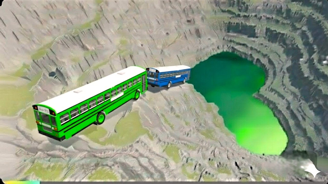 Big AND Small Leap of death play cars Jump Down#54