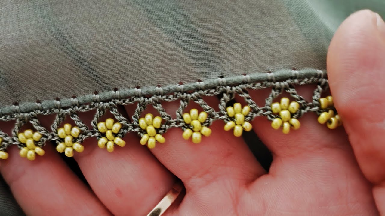 sıralı tığ oyası kum boncuklu 111.model @Episimark923