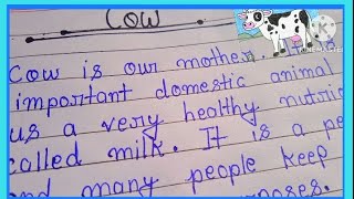 Cow Essay In English Easy Essay On Cow