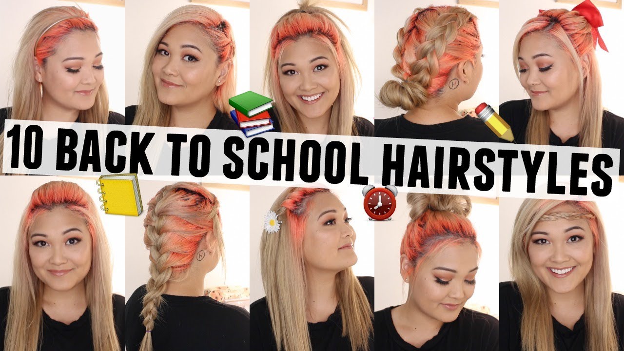 10 Easy Heatless Hairstyles For Back To School Under 5 Minutes