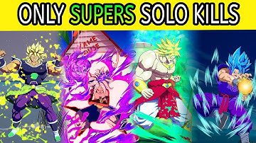 Who Can Kill Using ONLY Supers in DBFZ?