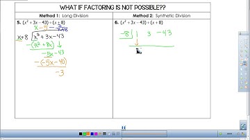 12 5 18 Dividing Polynomials Notes